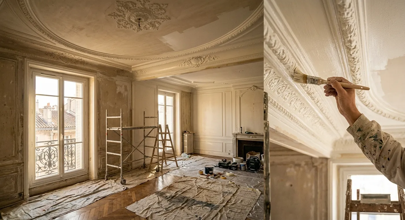 Chantier de peinture à Allauch : appartement de caractère